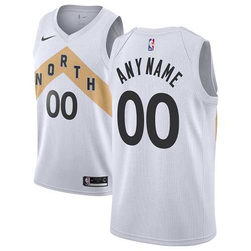 Womens Customized Toronto Raptors Swingman White Nike NBA City Edition Jersey